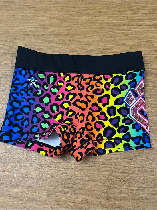 Rebel Athletics Other - Rebel Athletic Cheer Athletics cheetah print shorts size YL